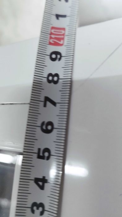 Алуминиевa вратa с касa, бяла със стъкла - лява 132/210см