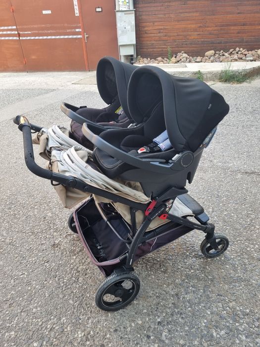Peg Perego book  for two - столчета, адаптер, дъждобран