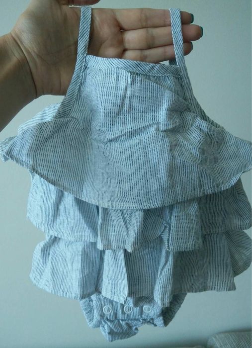 Лот бебешки роклички за момиче, възраст 2-3 месеца