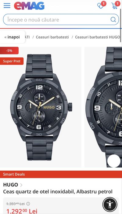 MDM vinde: Ceas Hugo Grip 1530278, Albastru.