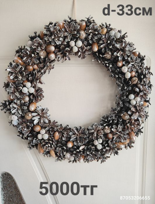 Новогодние венки ручной работы
