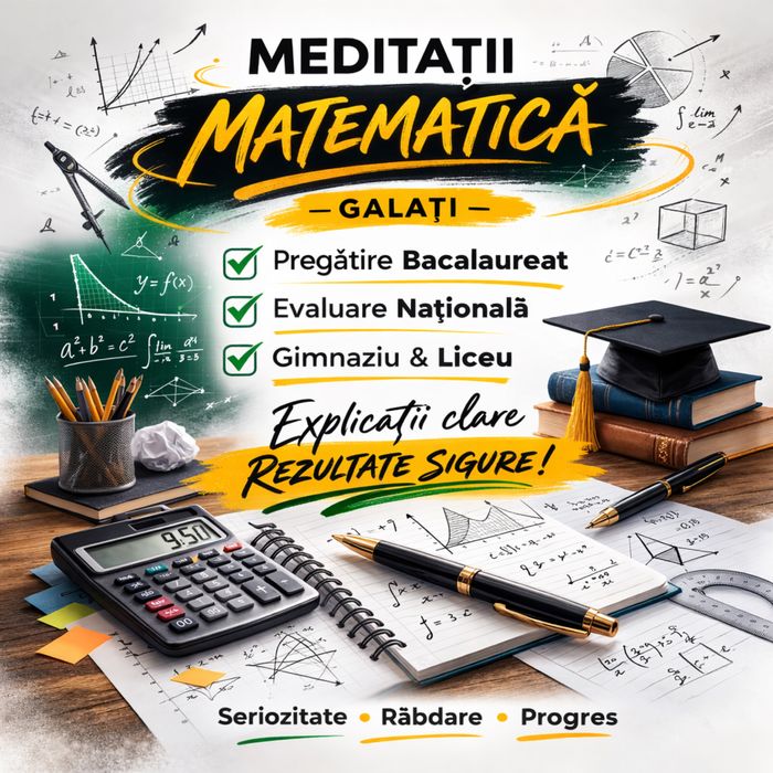 Meditații Matematică Galați – Bacalaureat / Evaluare Națională