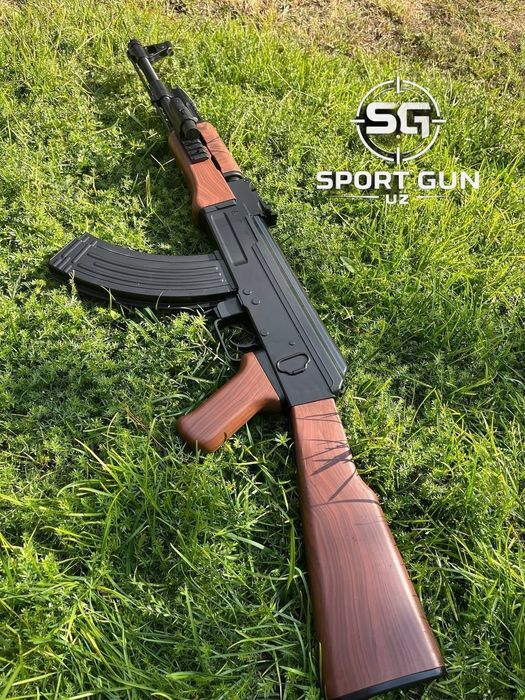 Ак 47 калашников avtomat ak47 6mm spring пружинный