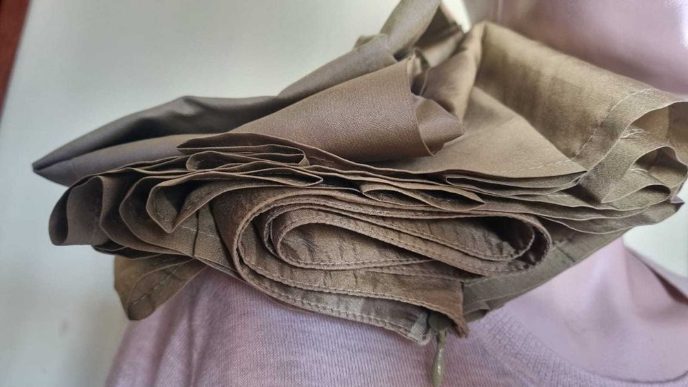 Fusta plisata A-line, matase naturala 100%, marimea 42 it (38 -M)
