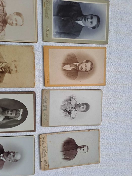 fotografii pe carton tip cdv 11/6,5 cm vechi