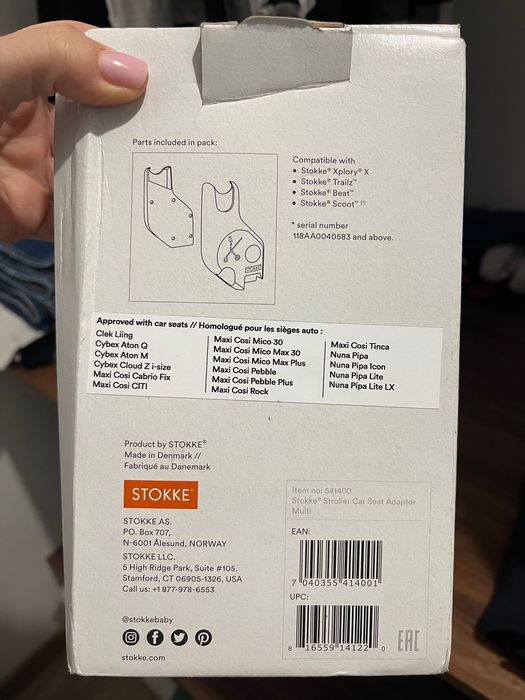 stokke приставки за детско столче за количка