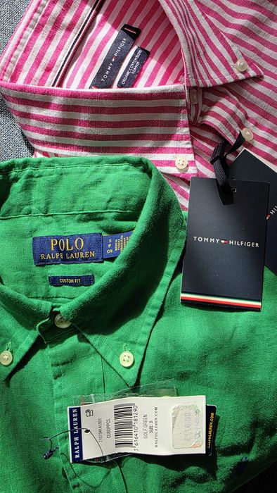 Camasi 100% originale POLO Ralph Lauren, MIRTO, Tommy Hilfiger.