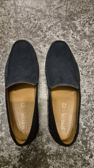 Mocasini Geox din piele întoarsă