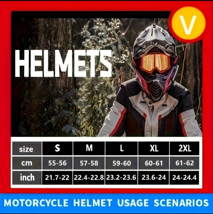 Каска/Helmet за мотоциклет, тротинетка или АТВ / офроуд мотокрос каска