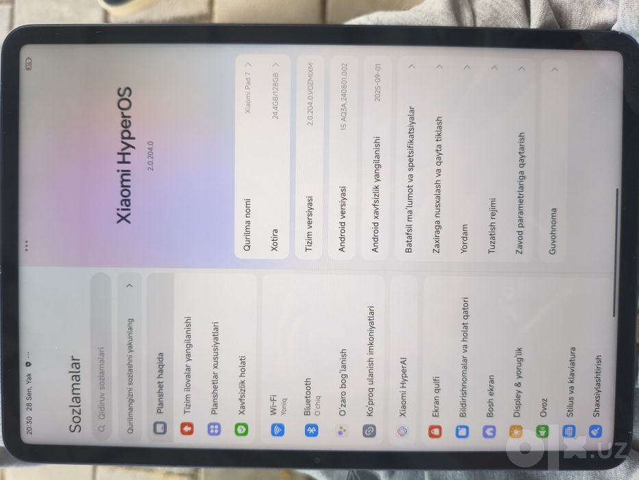 Sotiladigan Xiaomi pad 7 Nukusda