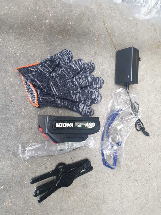 Акумулаторен тример с колела Косачка за трева с  батерия и зарядно