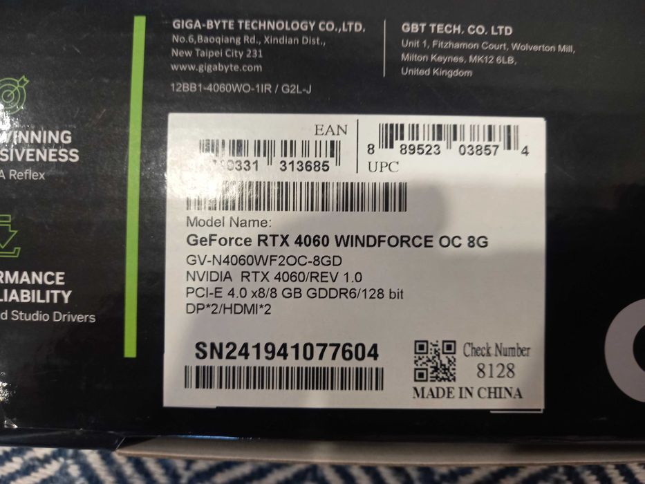 Видеокарта RTX4060