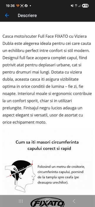 Cască trotinetă/motocicletă