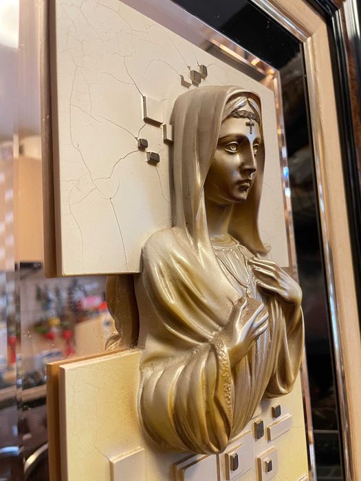 tablou religios în relief efect 3D dim 60x50cm icoană în stil modern