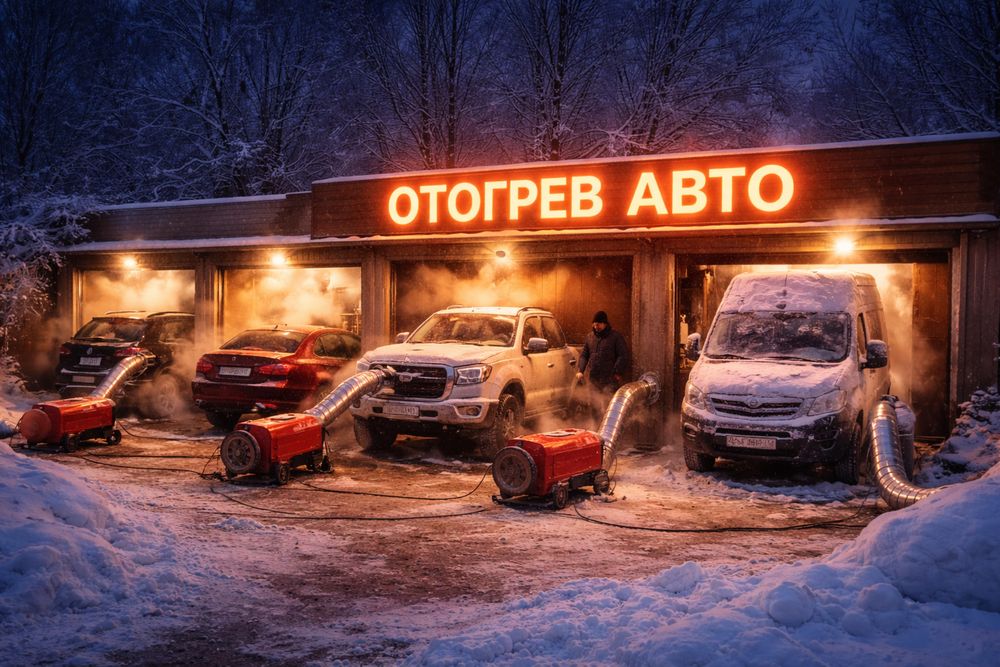 Отогрев авто и помещений