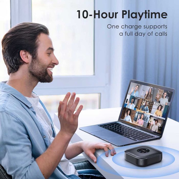 EMEET M0 Plus – професионален Bluetooth speakerphone за онлайн срещи и конференции