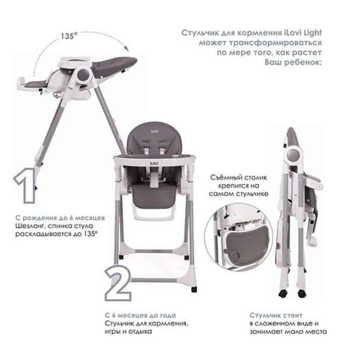Стульчик доя кормление ilovi