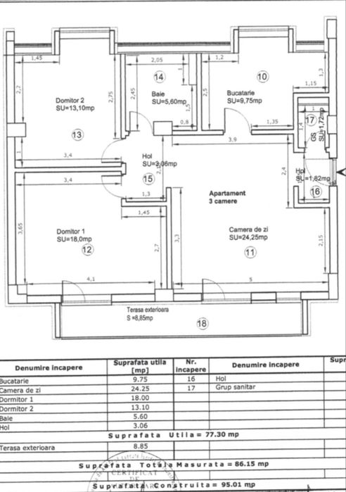 Vand apartament 3-4 camere, dna Ghica,proprietar, la cheie, accept credit