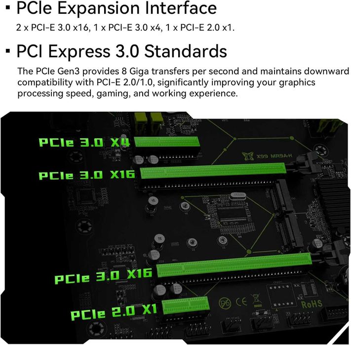 Placa de baza X99 LGA 2011-3 Intel Xeon E5 V3V4 i7 DDR4 128GB Noua ATX