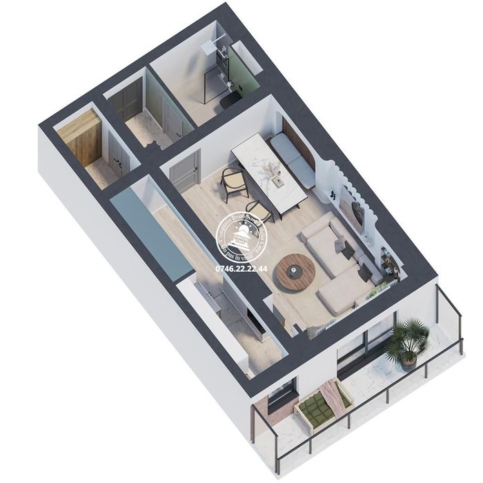 Apartament Nou 1 camere  de vanzare  Galata,