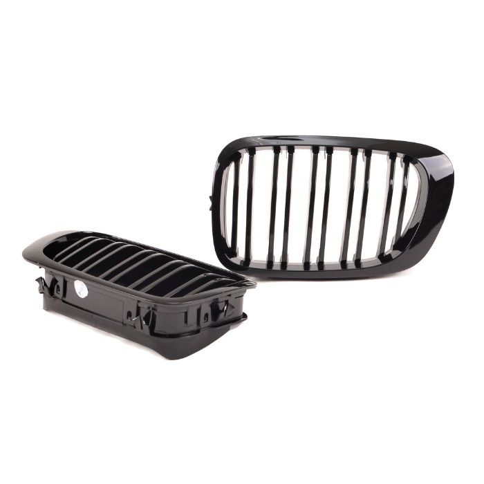 Grile duble M-LOOK BMW E46 Coupe Cabrio (99-03) negru lucios