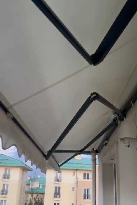 2 copertine retractabile automat cu stor, crem, 3x2,5 m vidaXL (utilizată)