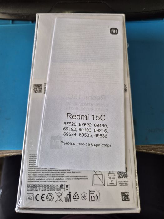 Чисто нов Hiaomi Redmi 15c 256gb,Ram 8gb,6000mah battery