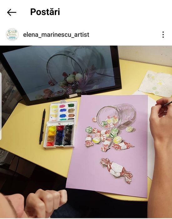 Meditatii cursuri pentru desen si pictura admitere sau hobby