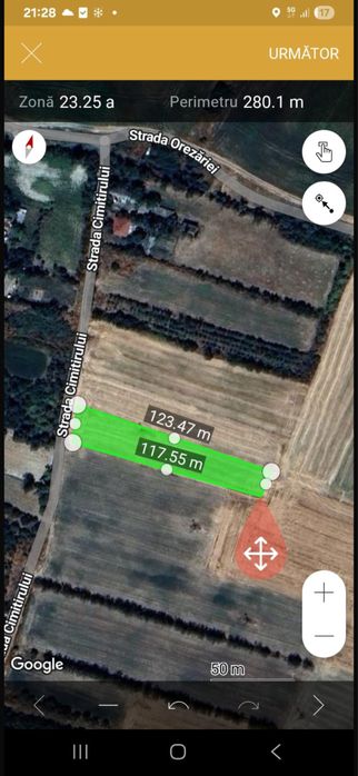 Teren de vanzare  intravialn