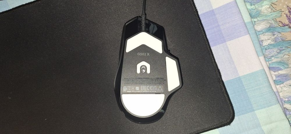 Mouse gaming LOGITECH G502X + mousepad