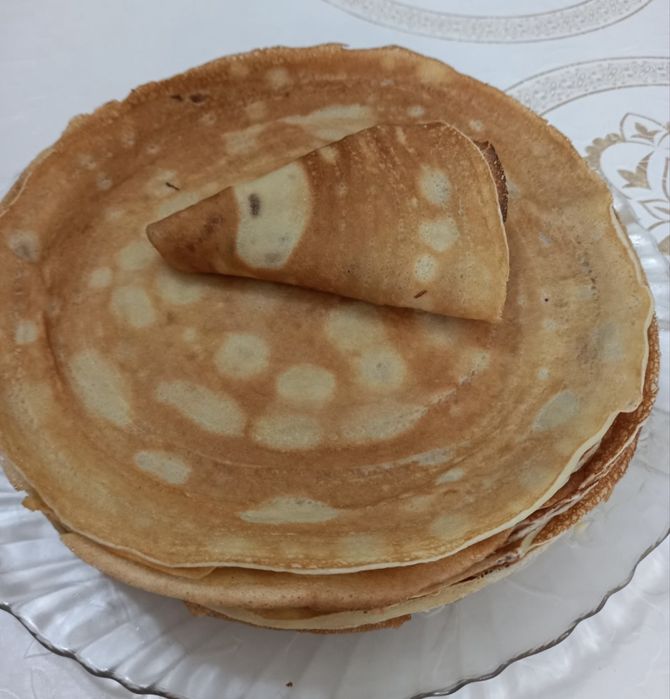 Домашние блины, вкусные