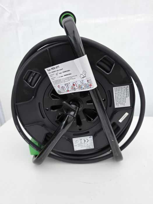 Rola de cablu REV H05RR IP44, 25 m, 3000 W, pentru exterior, cu 4 prize