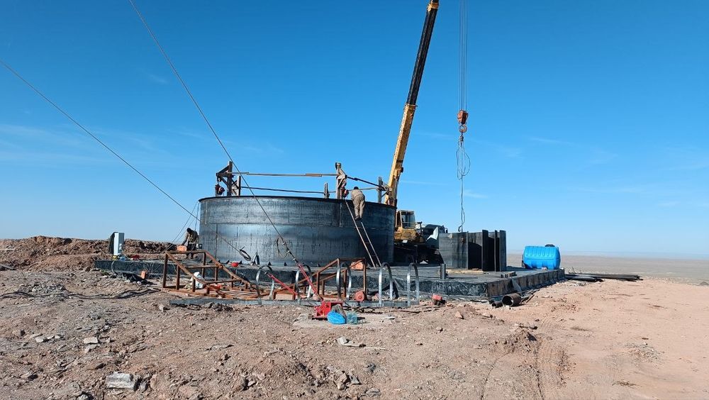 Сборка вертикаль емкость