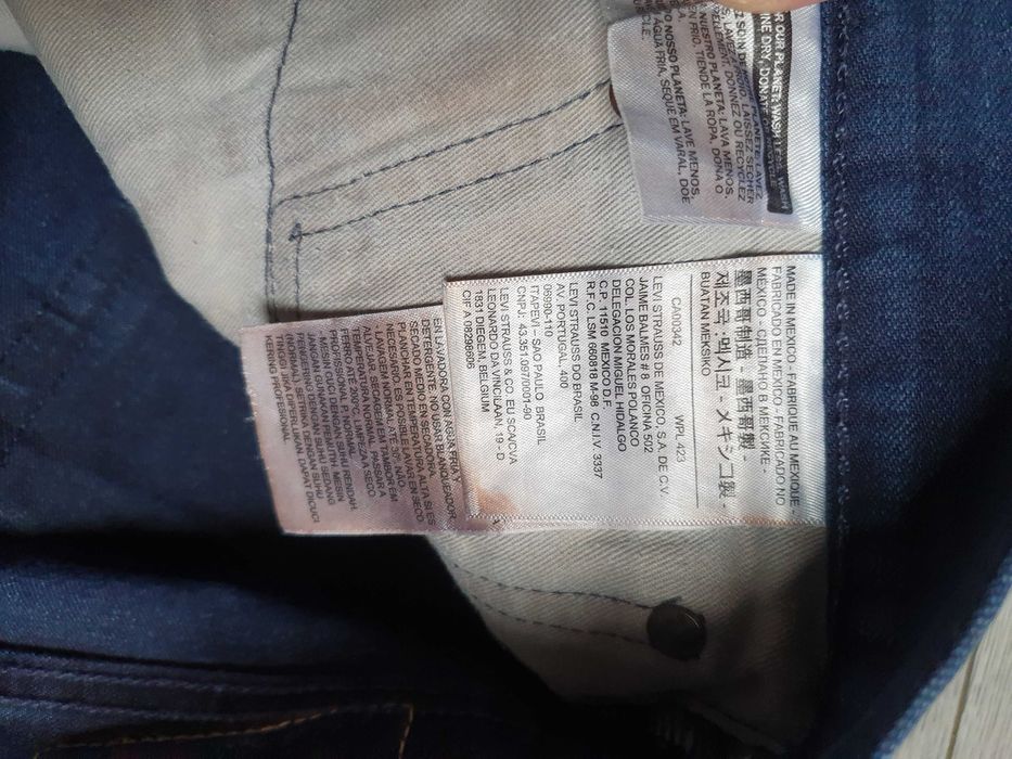 Blugi LEVI'S 504 (White Oak Cone Denim) - Marime W34 L30 (Talie 92 cm)