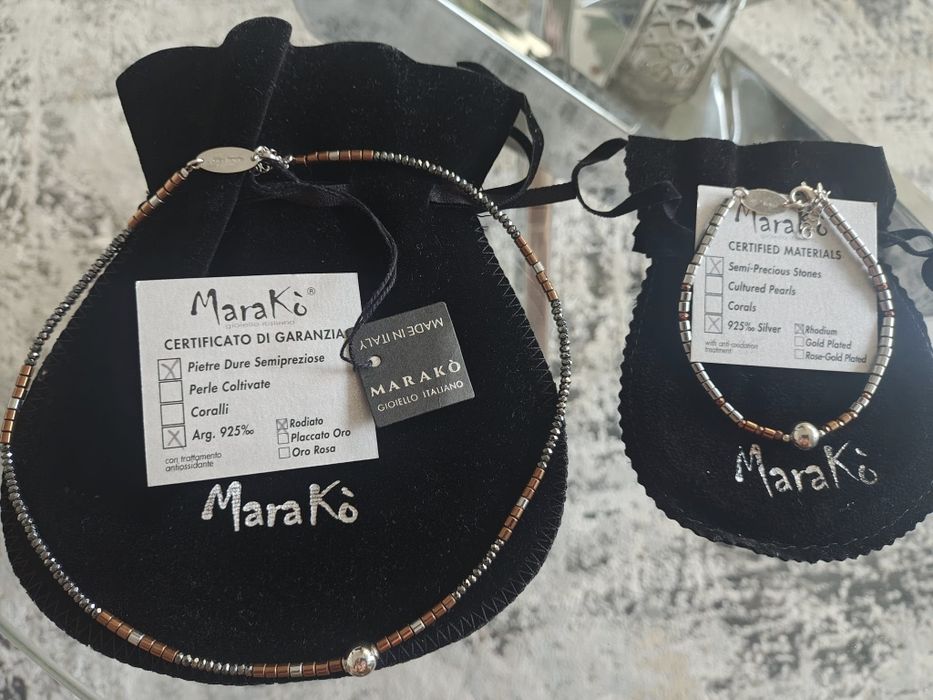 Set colier plus brățară argint 925