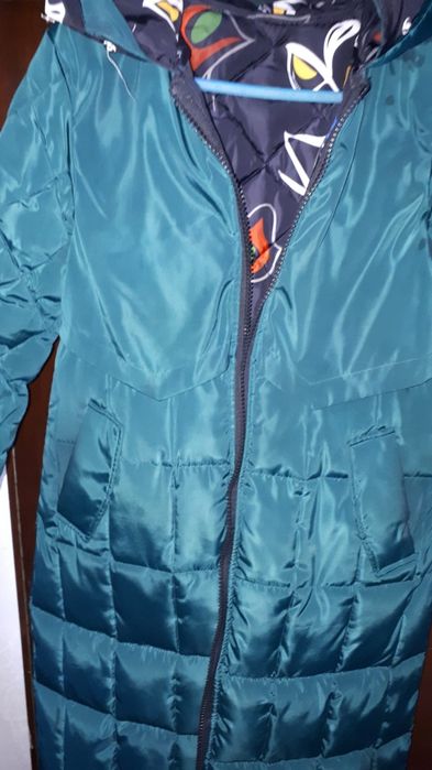 Geaca Matlasata  de Dama reversibila lunga  Marimea L-XL