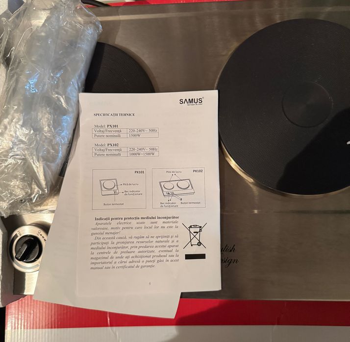 Plită electrică SAMUS 2500W