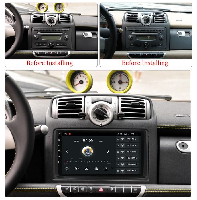 Navigatie Android Smart  Forfour Waze YouTube GPS BT USB