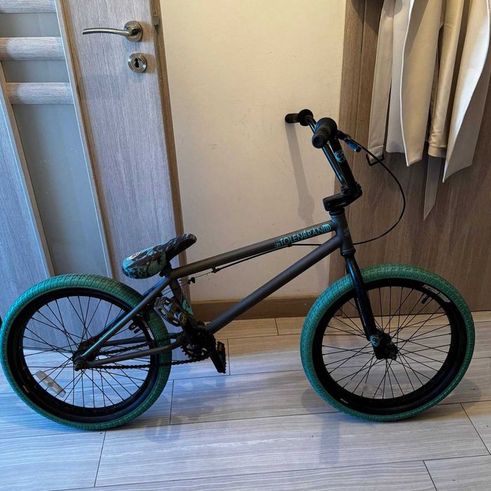 Bicicletă BMX 20" Stolen CASINO 2 phosphate raw/caribbean green