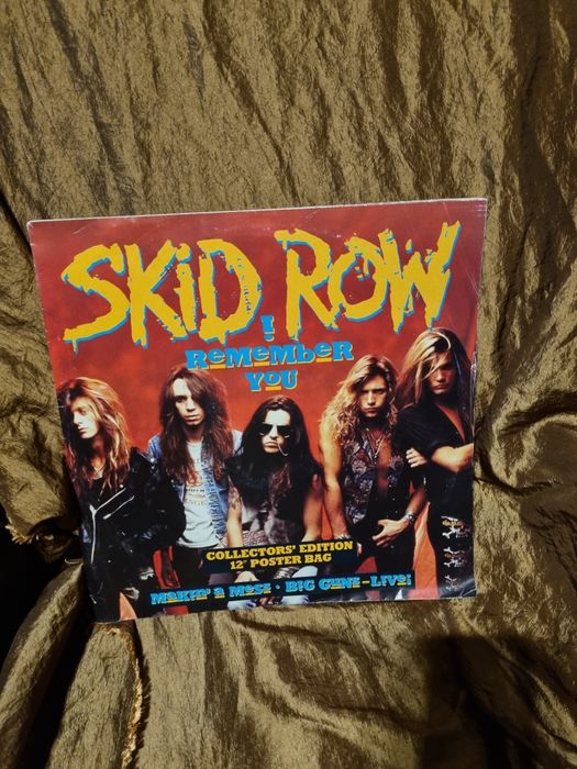 Discuri vinil rock și postere Skid Row ( două discuri și 13 postere)