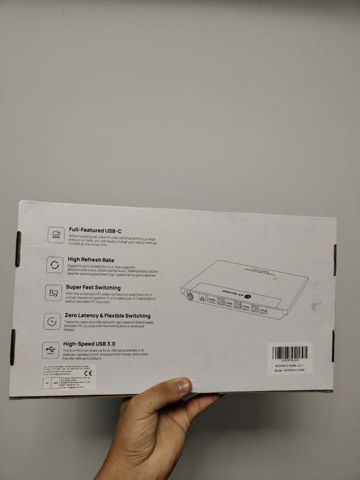 2AV Access, 4K, Docking Station & HDMI KVM Switch pentru 4 Computere