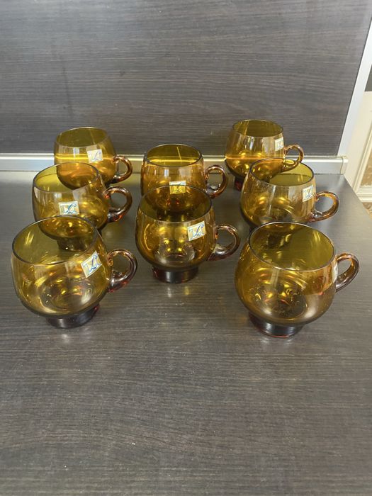 Стъклени чаши от соца 8 бр.