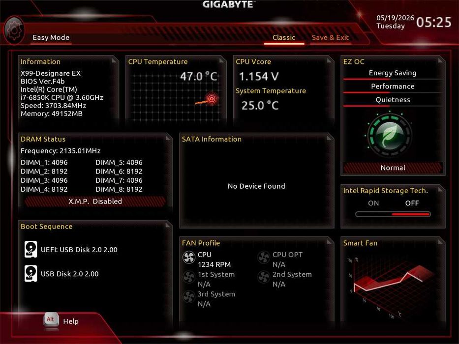 Дъно Дънна платка GIGABYTE GA-X99-Designare EX 2011-3 X99 до 128GB DDR4