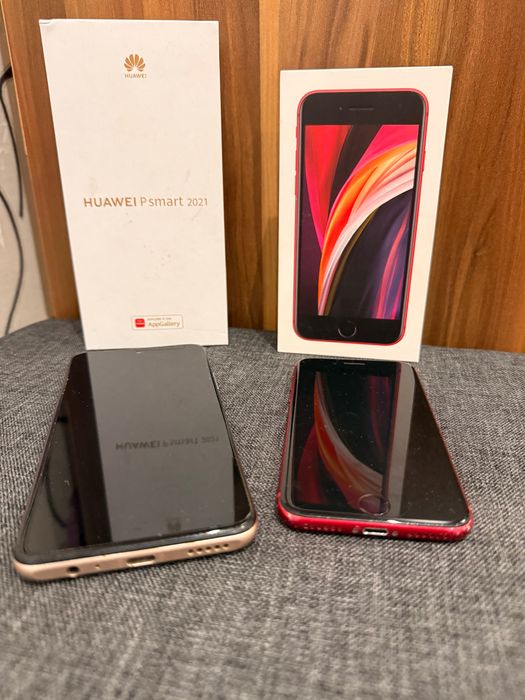 iPhone SE 64GB + Huawei p smart 2021 На страхотна цена
