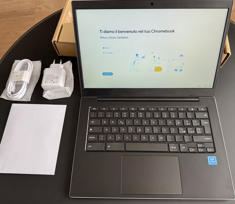 Laptop Samsung Chromebook Go 14” Argintiu N4500 4GB 64GB Nou