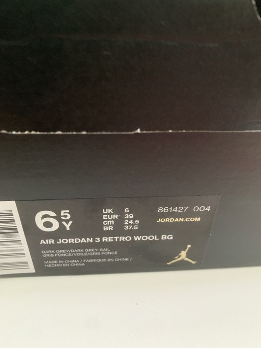 Air Jordan 3 Retro Wool