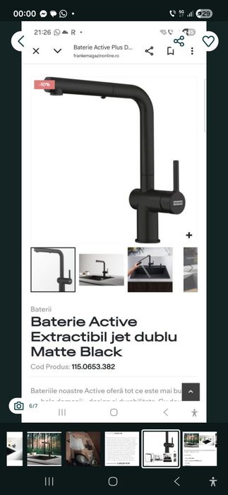 Robinet franke active plus L