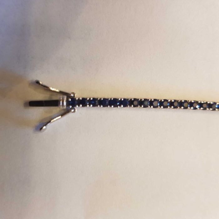 Bratara tennis 18K safire 3.9crt