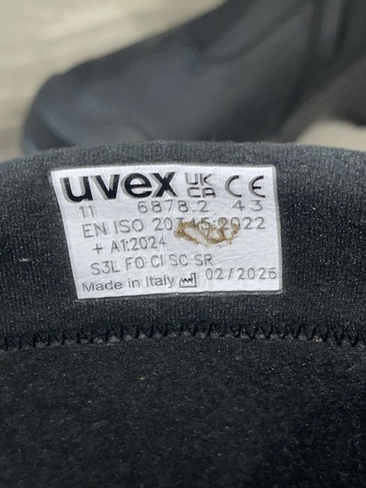 Cizme protectie ,uvex , S3L , nr 43