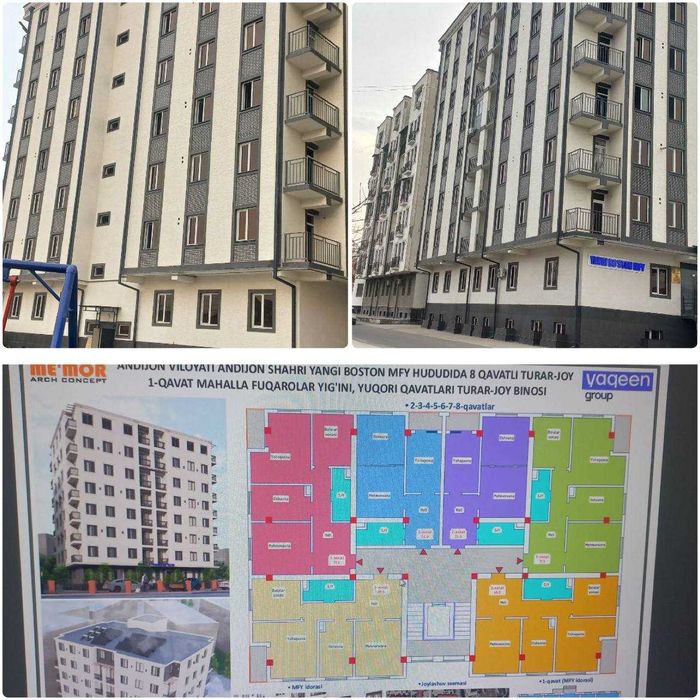 Андижон шаҳар 1-микр Дельфин бассейн 2 хонали квартира сотилади.